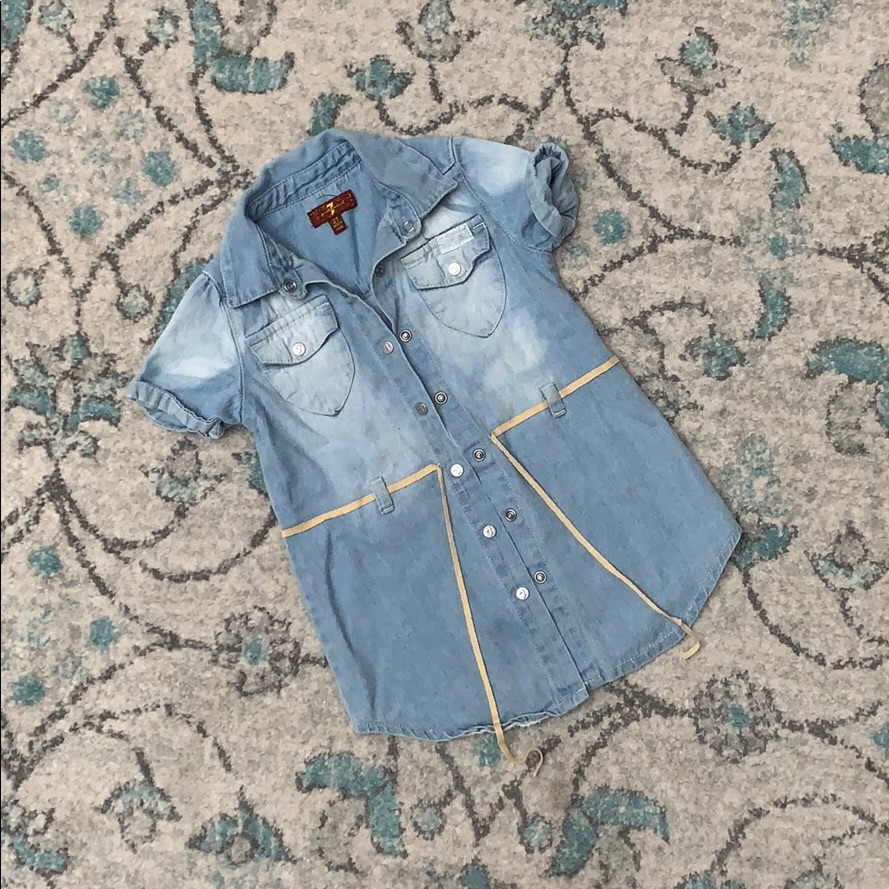 Button Down Denim Top